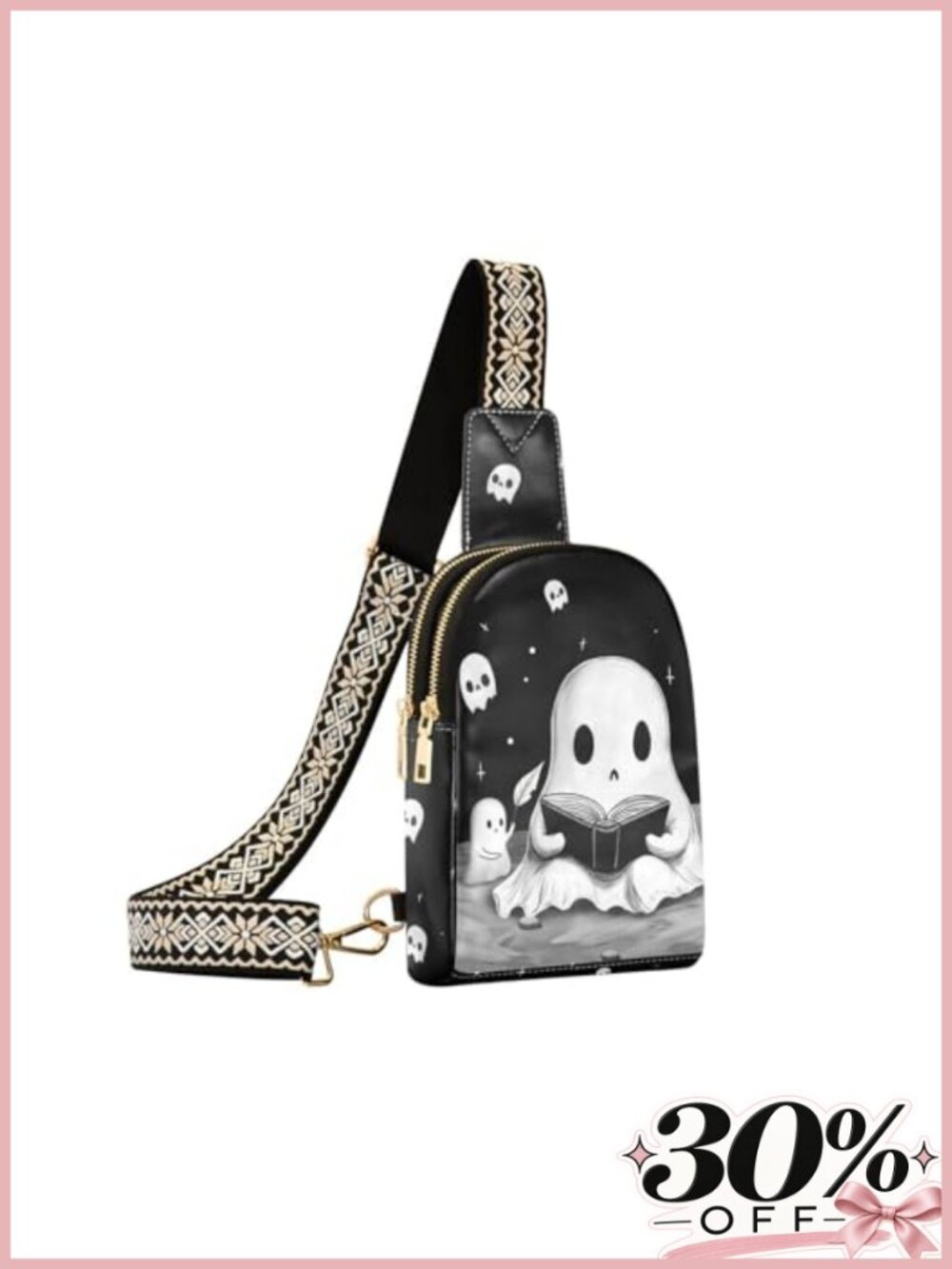 Women's PU Leather Sling Crossbody Bag Adjustable Strap